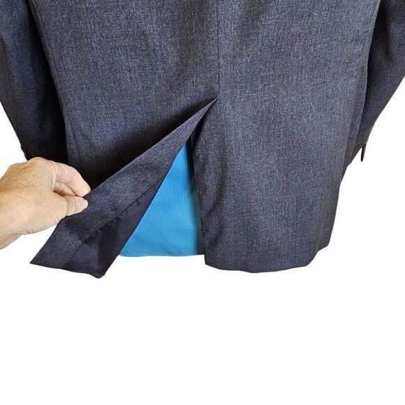 Vintage 1998 Lauren Ralph Lauren Wool Blazer Suit Coat Jacket Dark Gray Size 40R - Picture 4 of 13